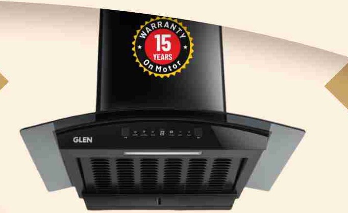 Glen curved glass auto clean chimney 60cm Pune